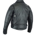 Black Falcon Mens Leather Motorcycle Jacket Daniel Smart Manufacturing 2