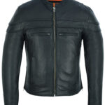 Enforcer V2 Mens Leather Motorcycle Jacket Daniel Smart Manufacturing 15