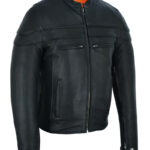 Enforcer V2 Mens Leather Motorcycle Jacket Daniel Smart Manufacturing 3