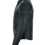 Enforcer V2 Mens Leather Motorcycle Jacket Daniel Smart Manufacturing 5