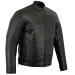 Flare Mens Leather Motorcycle Jacket Daniel Smart Manufacturing