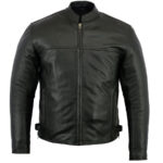Flare Mens Leather Motorcycle Jacket Daniel Smart Manufacturing 2