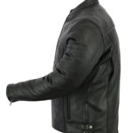Flare Mens Leather Motorcycle Jacket Daniel Smart Manufacturing 3