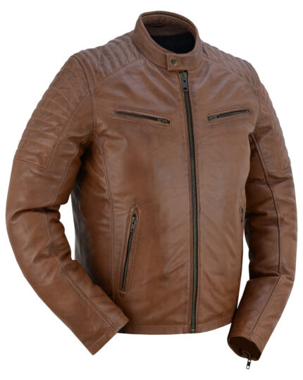 Stewart Mens Leather Fashion Jacket Daniel Smart Manufacturing 3
