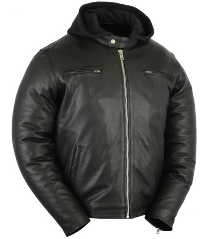 Stormhawk Mens Leather Motorcycle Jacket Daniel Smart Manufacturing