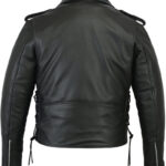 Trekker Mens Leather Motorcycle Jacket Daniel Smart Manufacturing 2