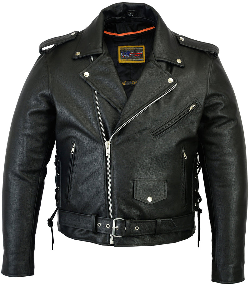 trekker-mens-leather-motorcycle-jacket-daniel-smart-manufacturing.jpg Trekker Mens Leather Motorcycle Jacket Daniel Smart Manufacturing - Image 1
