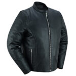 Urban Racer Mens Leather Motorcycle Jacket Daniel Smart Manufacturing 3